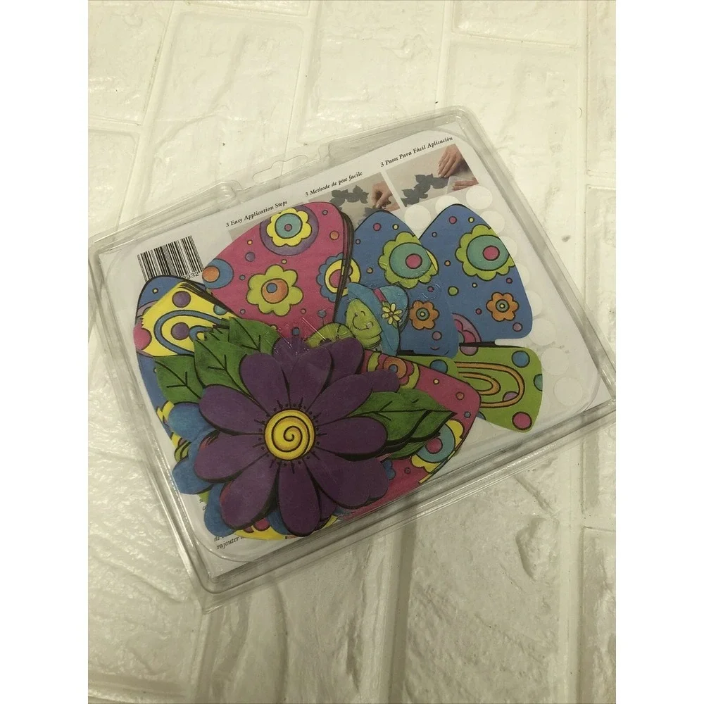 25 KP KIDS BUTTERFLY GARDEN Wallies Wallpaper Cutouts Walls Scrap Booking etc‎